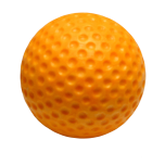 Oranž UV-blacklight helendav minigolfi pall